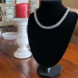 Silver Beaded Necklace